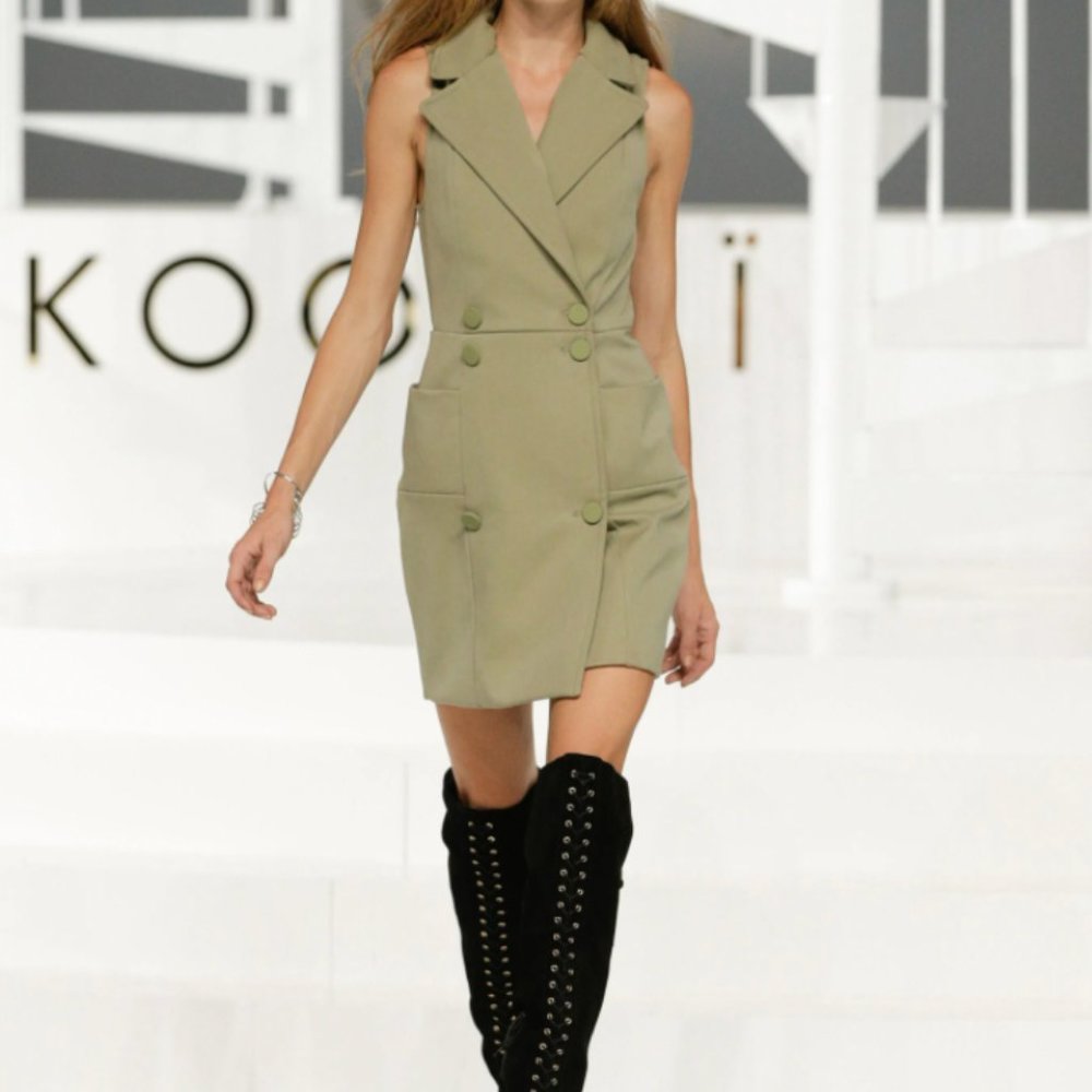 Kookai Khaki Vest Dress